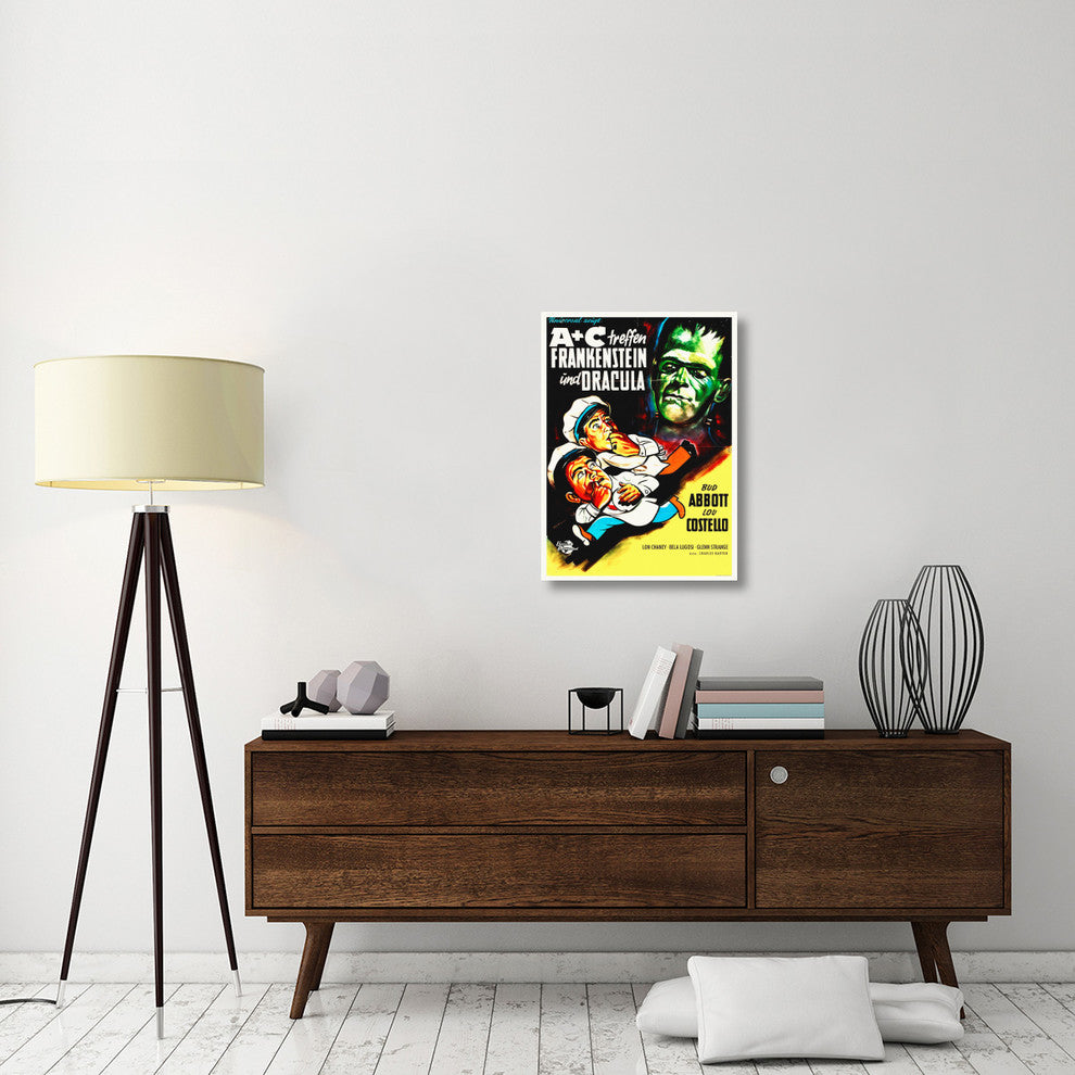 Abbott and Costello, German, Frankenstein And Dracula, 22x30