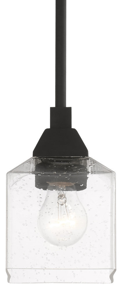 Aragon 1 Light Black Mini Pendant