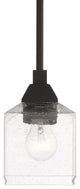 Aragon 1 Light Black Mini Pendant