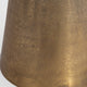 Pedestal Accent Table Is Finished, An Antique Brass.