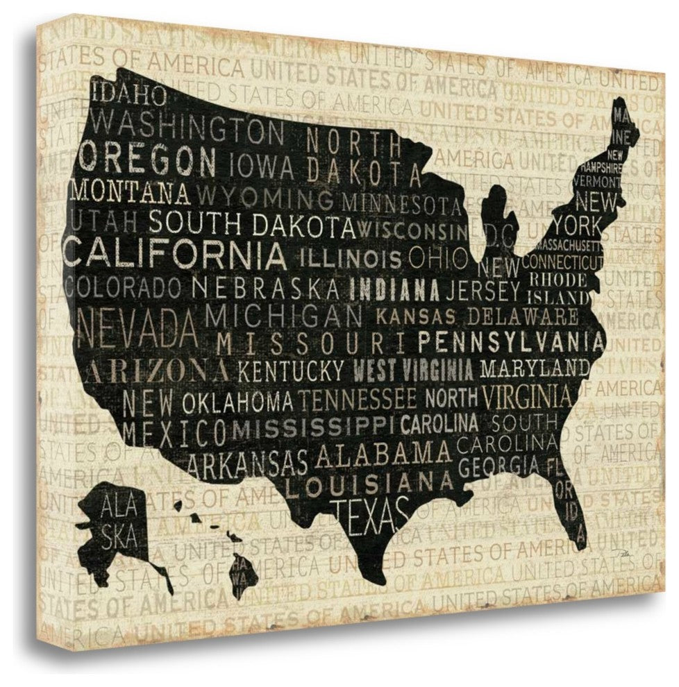 "Usa V" By Pela Studio, Giclee Print on Gallery Wrap Canvas, Ready to Hang