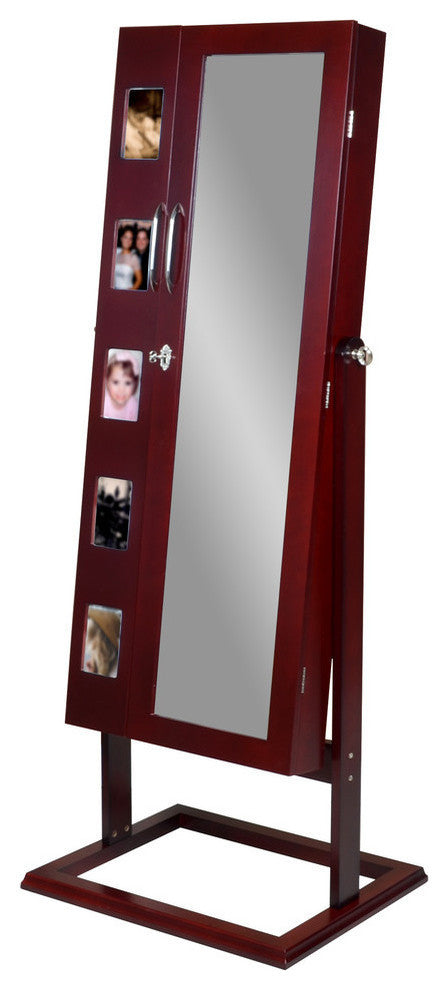 Vittoria Square Foot Floor Standing Storage Jewelry Armoire Cabinet