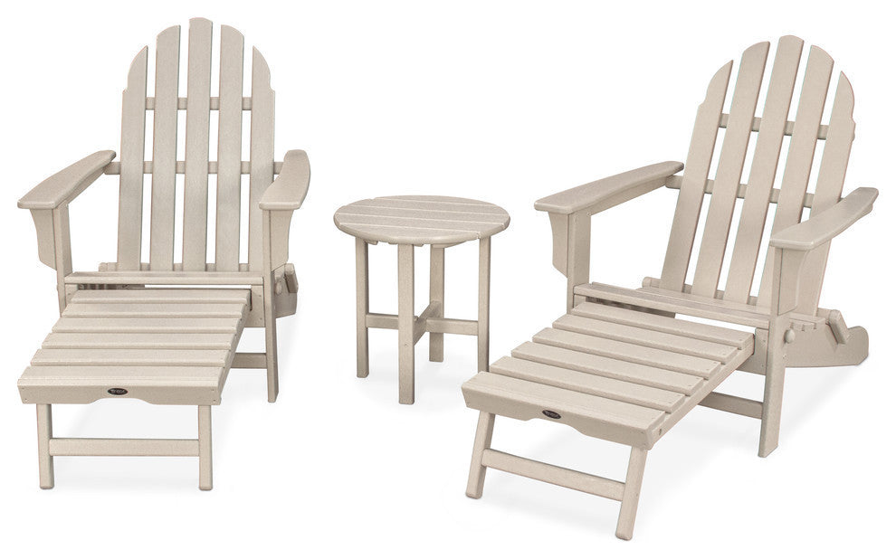 Cape Cod 3-Piece Ultimate Adirondack Set, Sand Castle