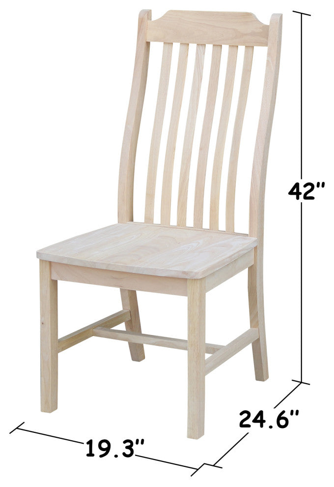 Set of Two Steambent Mission Chairs