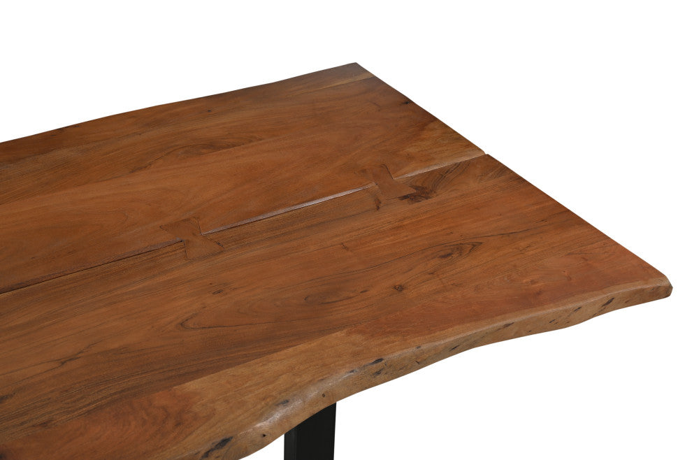 Athea Butterfly Dark live Edge Dining Table - 71"