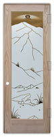Interior Prehung Door or Interior Slab Door - Mountains Foliage - Oak - 30"...