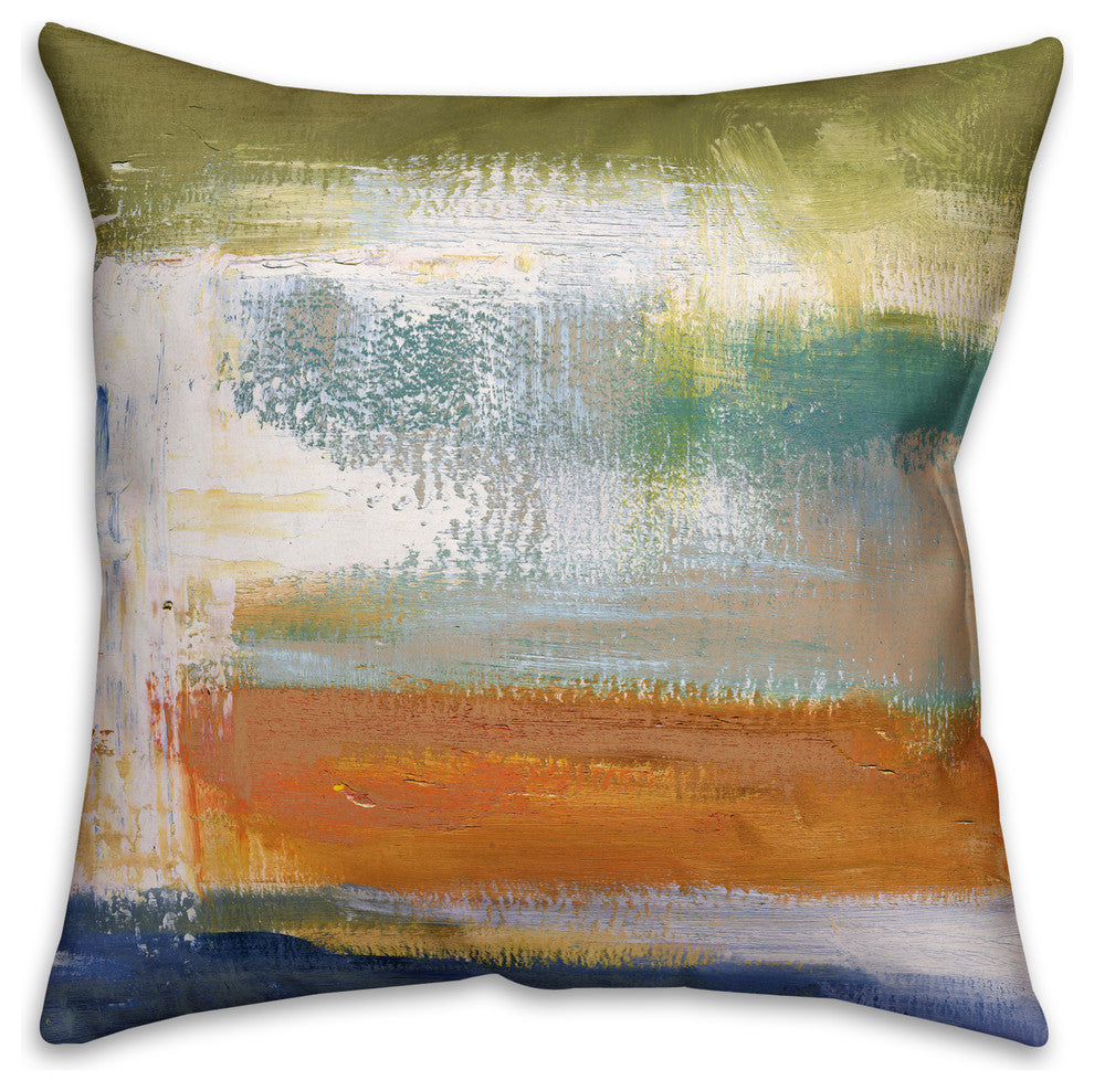 Color Collision Spun Poly Pillow, 18x18