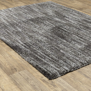 Ashton Distressed Solid Shag Area Rug, 9.10X12.10