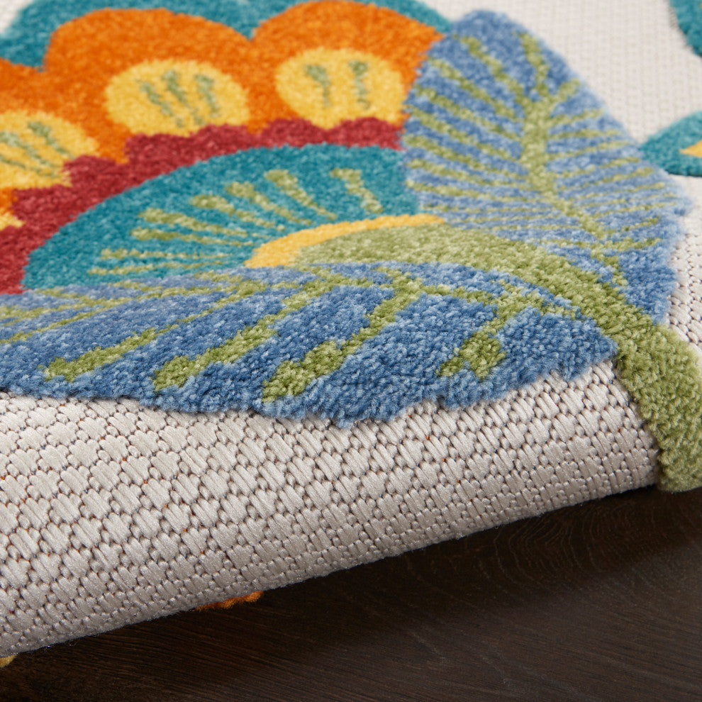 Nourison Aloha 2' x 6' Multicolor Contemporary Area Rug