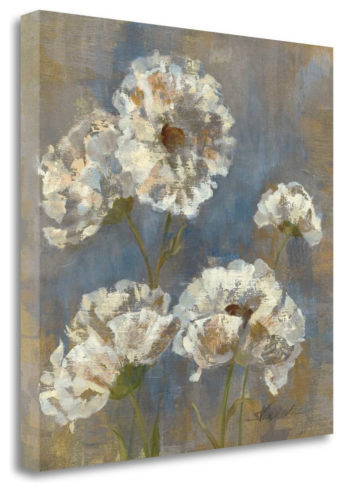 "Flowers In Morning Dew I" By Silvia Vassileva, Giclee on Gallery Wrap Canvas