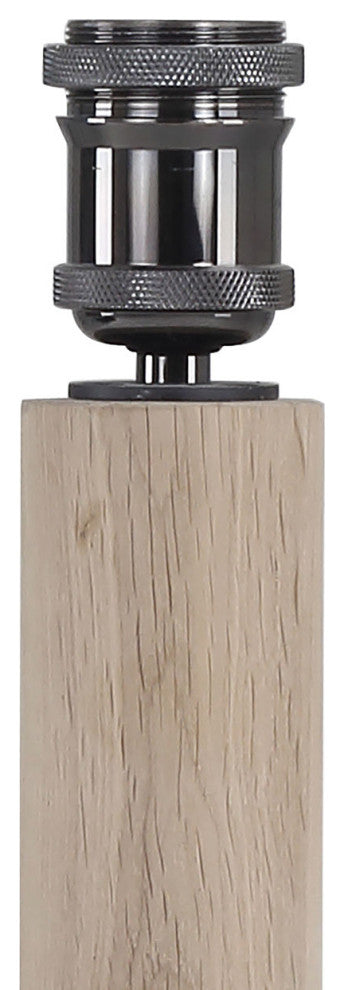 Modern Raw Oak Table Lamp