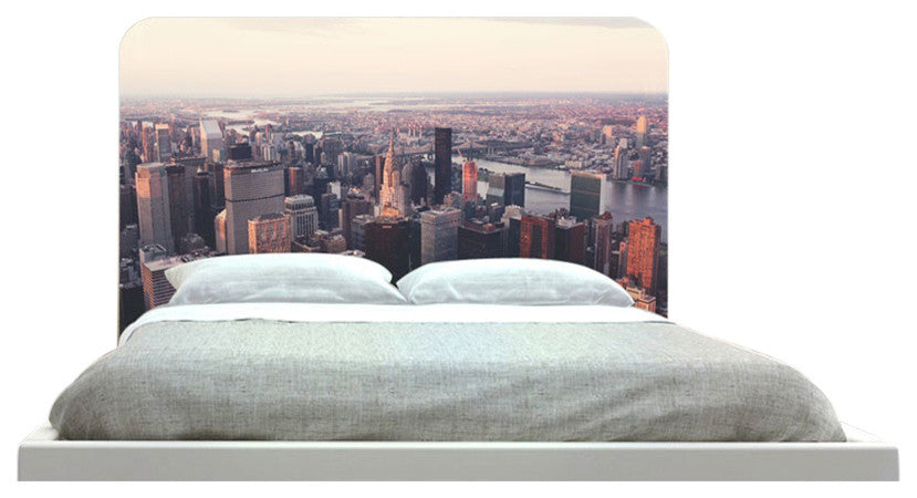 "New York City Sky View" Headboard