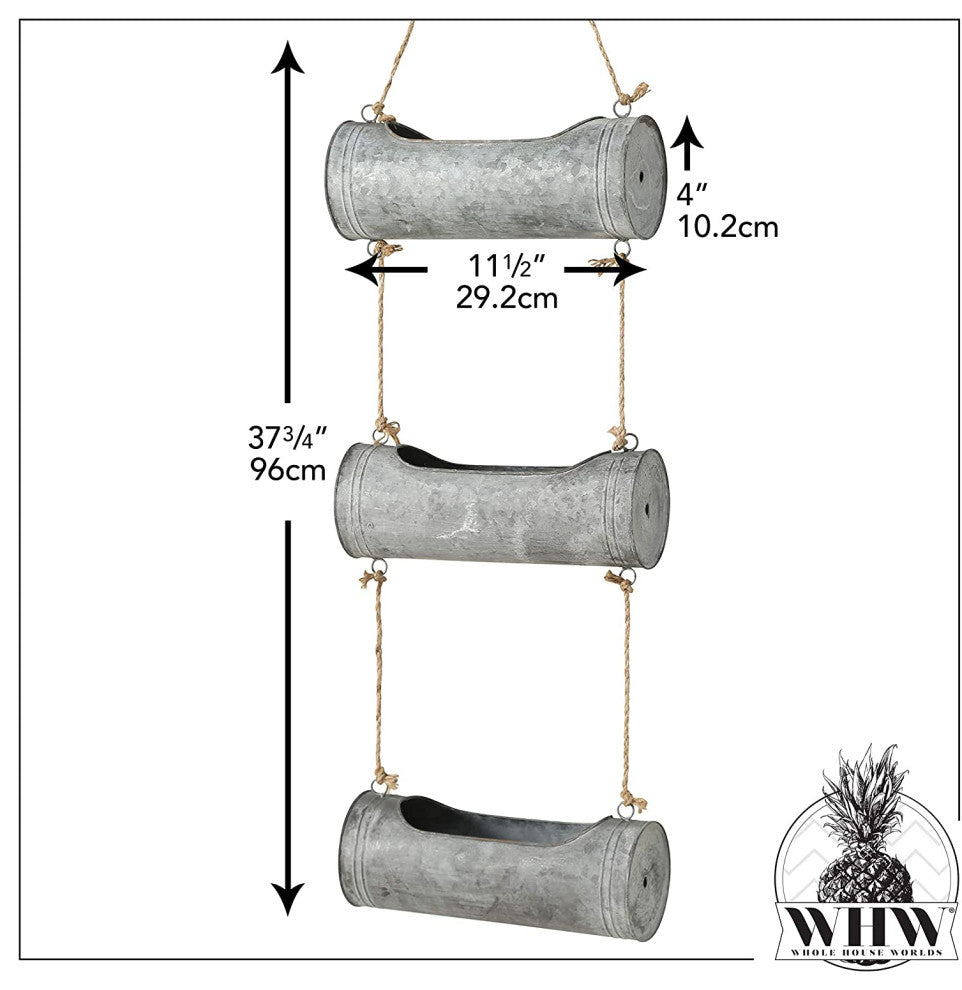 Becky Rope and Cylinder Bin Multi Plant Vertical Hanger