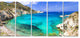 Greece Beaches of Milos Island, Landscape Canvas Art Print, 60"x28", 5 Panels