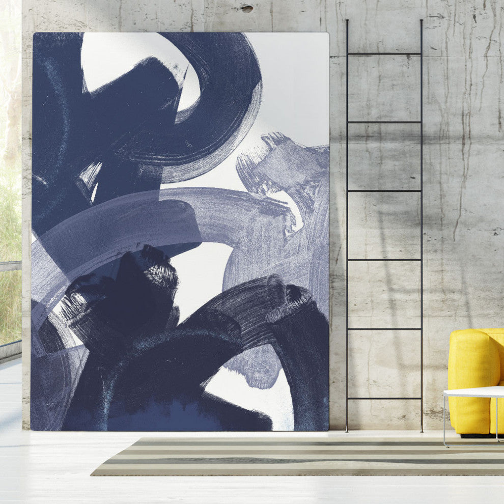 "Blue on Blue I" Fine Art Giant Canvas Print, 54"x72"