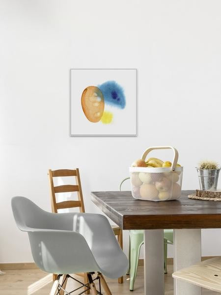"Watercolor Fun" Floater Framed Painting Print on Canvas, 20"x20"