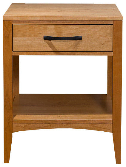 Dover 1 Drawer Nightstand, Natural Cherry