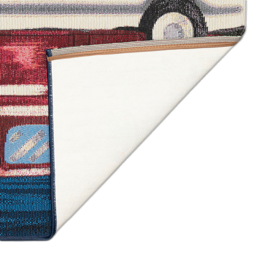 Esencia Truck Load Of Cheer Indoor/Outdoor Mat Midnight 2'5"x3'11"