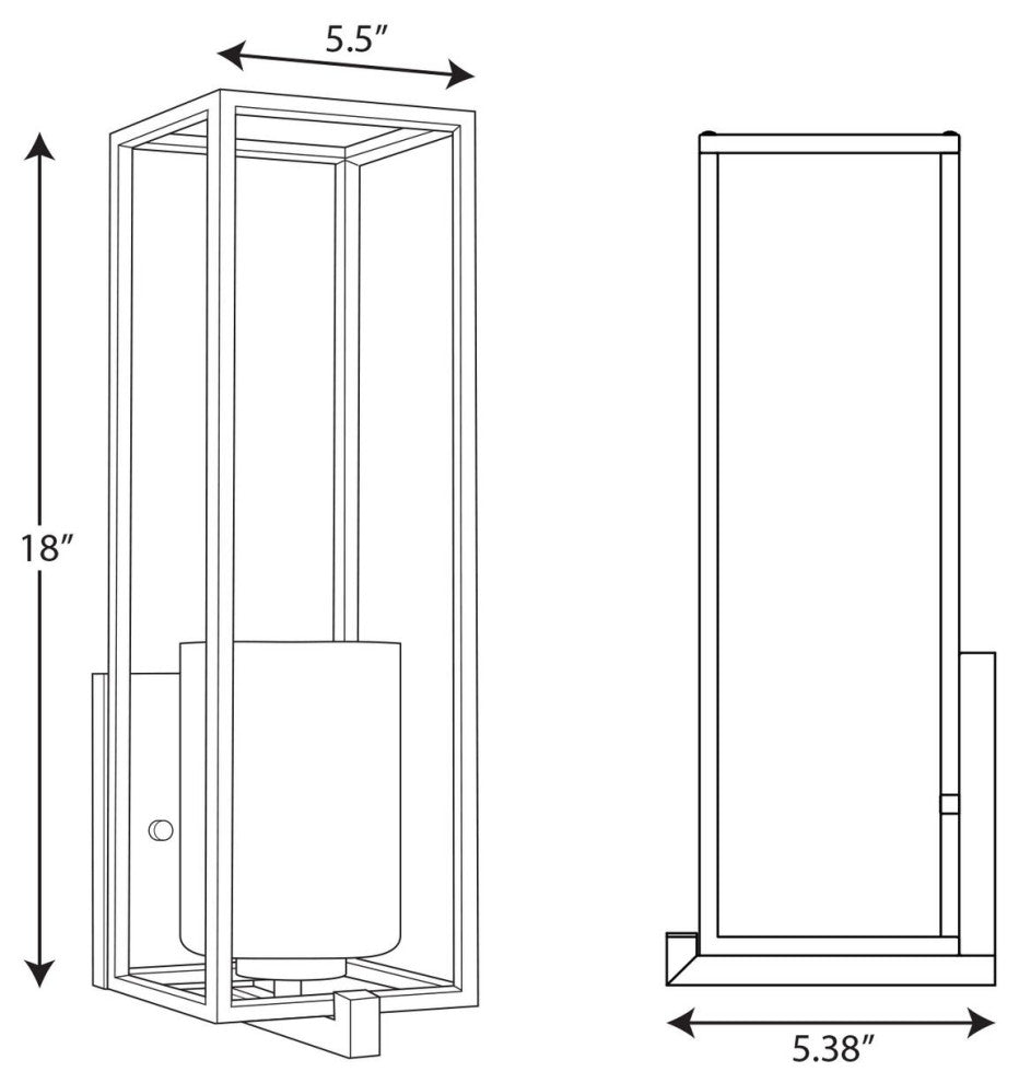 Chadwick Collection 1-Light Brushed Nickel Wall Bracket