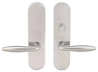 Summer Lever, Tubular Passage With Privacy Bolt, LH, Satin Stainless Steel