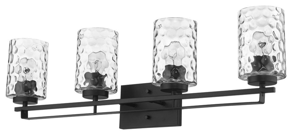 Livvy 4-Light Matte Black Vanity