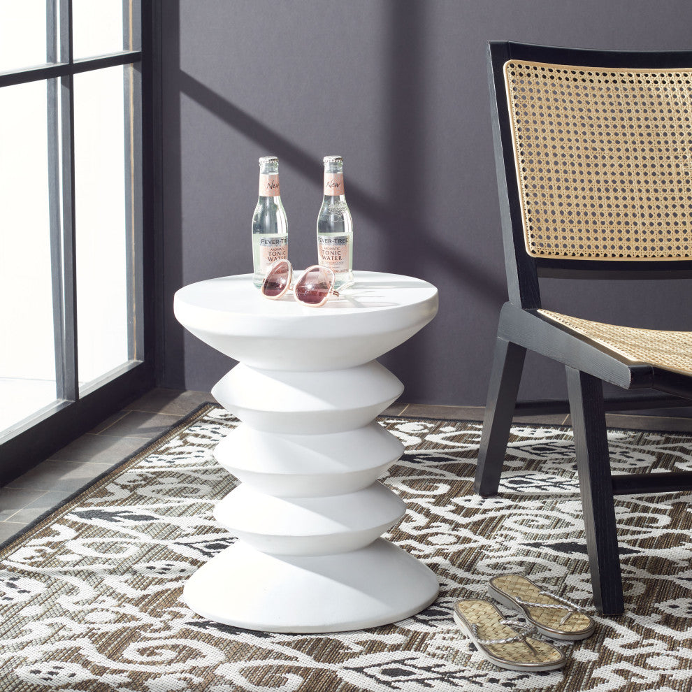 Safavieh Benaya Concrete Accent Stool