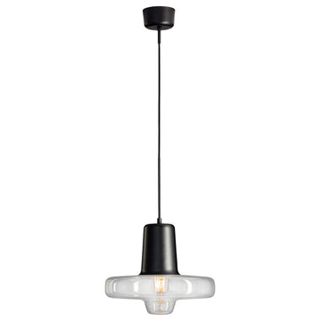 Spin, Pendant, Medium/Black Matt, Clear