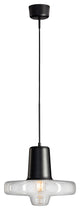 Spin, Pendant, Medium/Black Matt, Clear