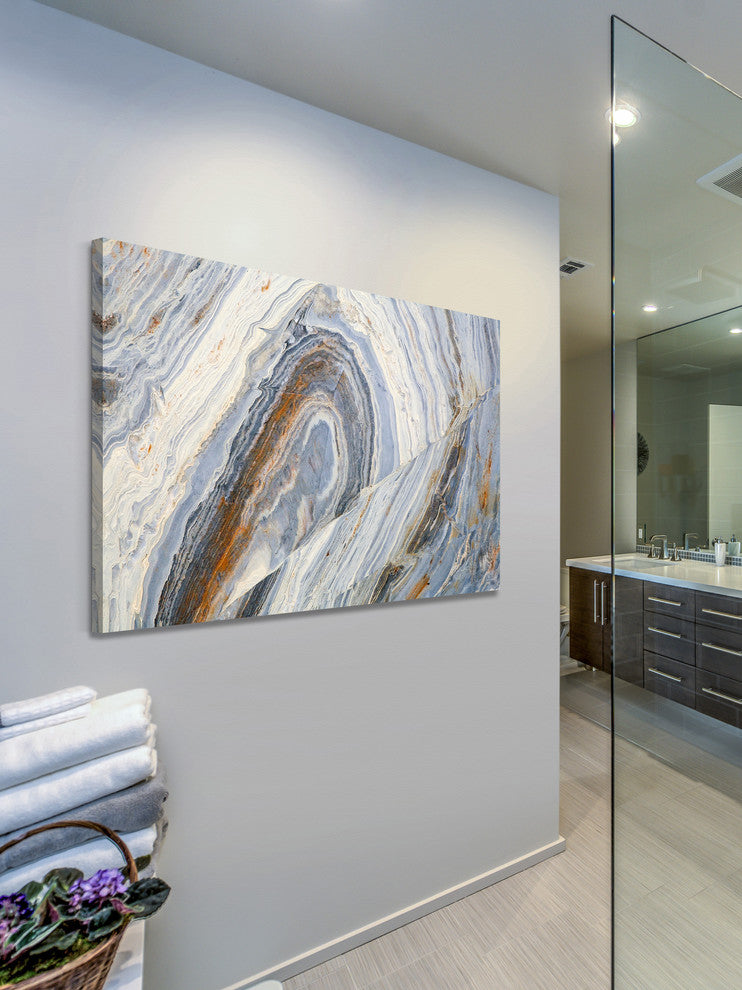 "Lake Swirls" Painting Print on Canvas