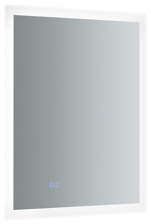 Angelo Bathroom Mirror With Halo Style LED Lighting and Defogger, 24"x30"