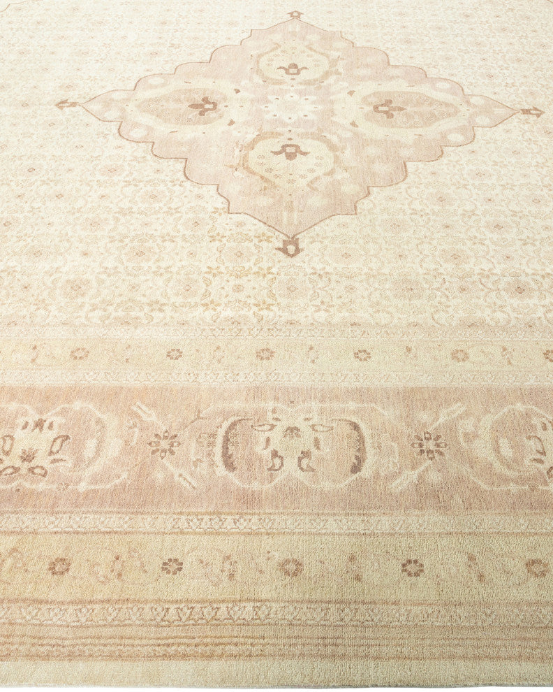 Mogul, One-of-a-Kind Hand-Knotted Area Rug Ivory, 9'2"x12'3"