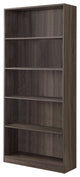 Benzara BM148854 Splendid Space Efficient Bookcase, Gray