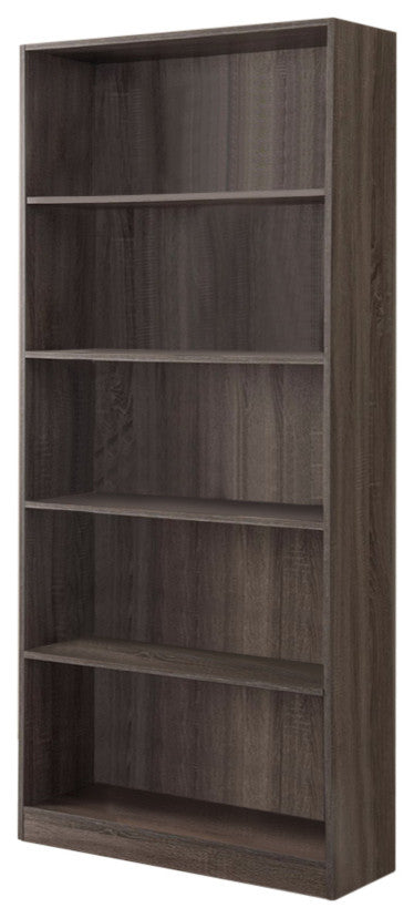 Benzara BM148854 Splendid Space Efficient Bookcase, Gray