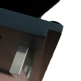 61" Double Vanity, Dark Gray Finish With Engineered Stone Top, Rectangle Sink