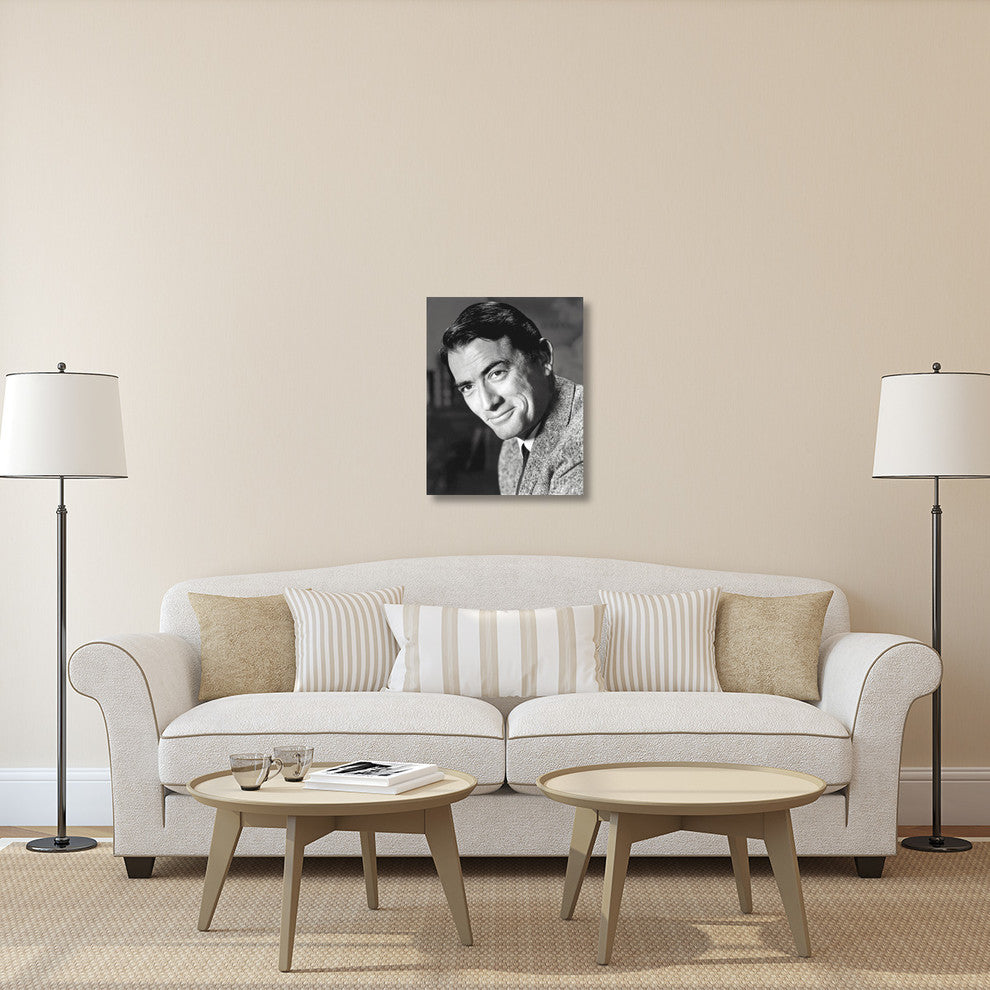"Gregory Peck" Stretched Canvas Giclee by Hollywood Photo Archive, 24"x30"