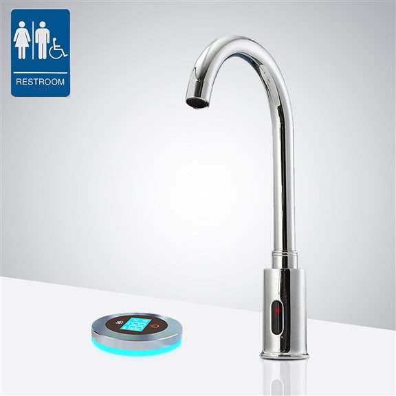 Fontana Wella Goose Neck Commercial Automatic Touchless Sensor Faucet