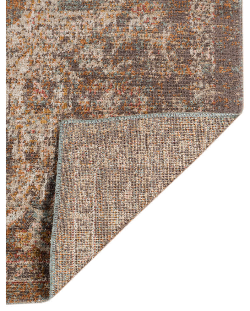 Eternal Lisbon Area Rug, Brown, 5'7" x 7'6", Medallion