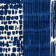 "Indigo Batik I" Museum Mounted Canvas Print, 30"x30"