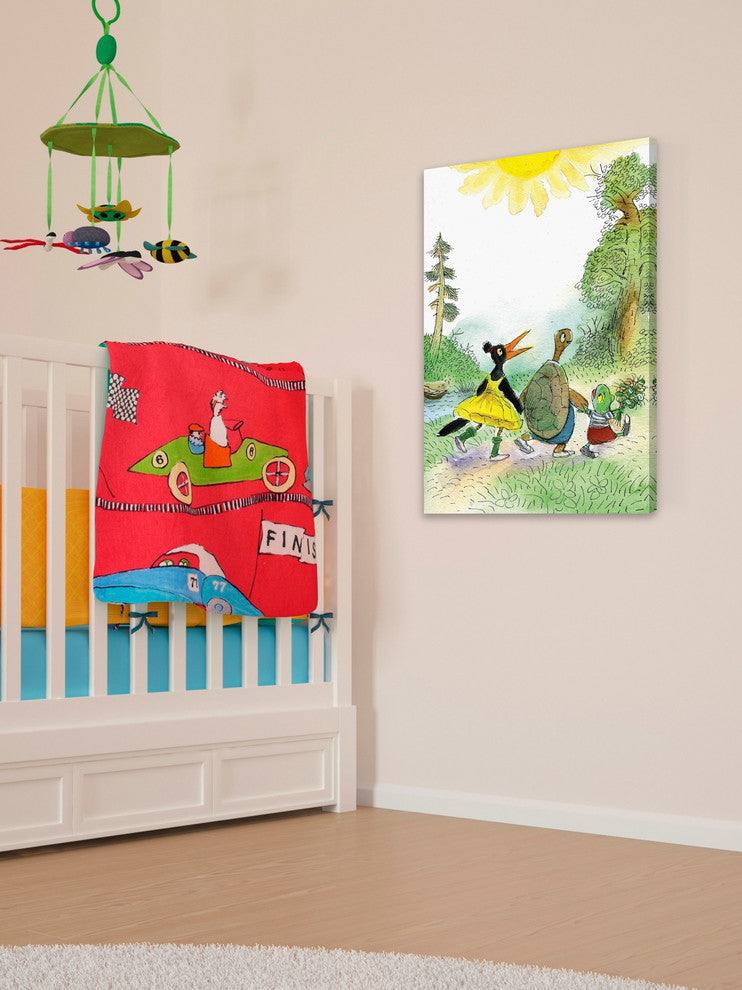 "Let s Go for a Walk" Painting Print on Canvas by Curtis