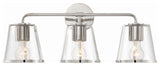 Crystorama Lighting Group FUL-913-CL Fulton 3 Light 23"W Vanity - Polished