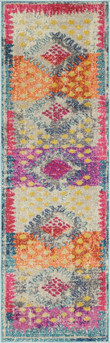 Unique Loom Multicolored Matisse Vita 2' 0 x 6' 7 Runner Rug