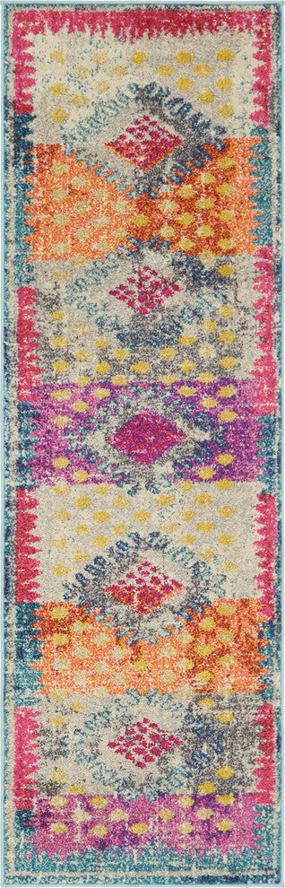 Unique Loom Multicolored Matisse Vita 2' 0 x 6' 7 Runner Rug
