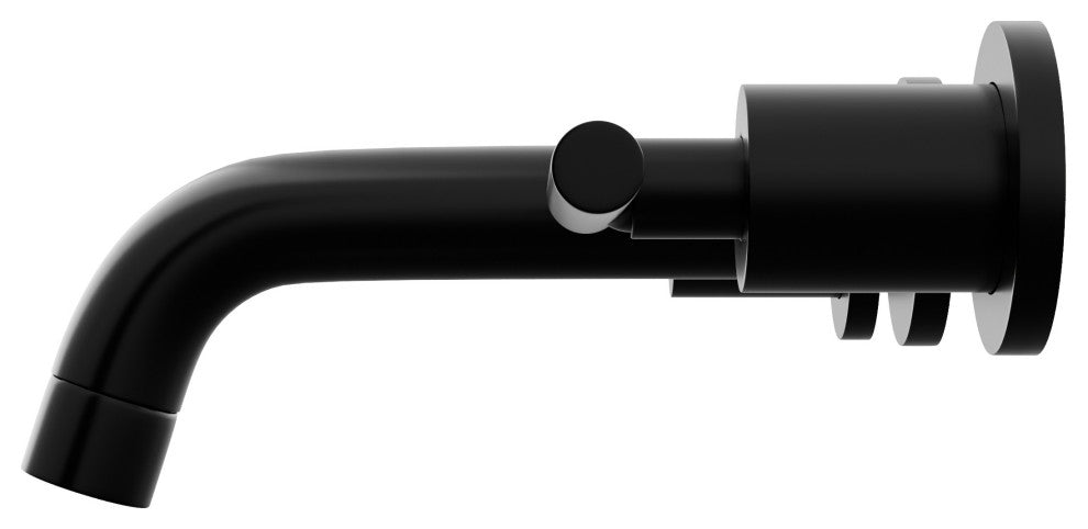 Novatto NBF-W04 Kennedy Two Handle Wall Mount Bathroom Faucet Series, Matte Black