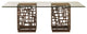 South Sea Dining Table With 84 X 48" Glass Top