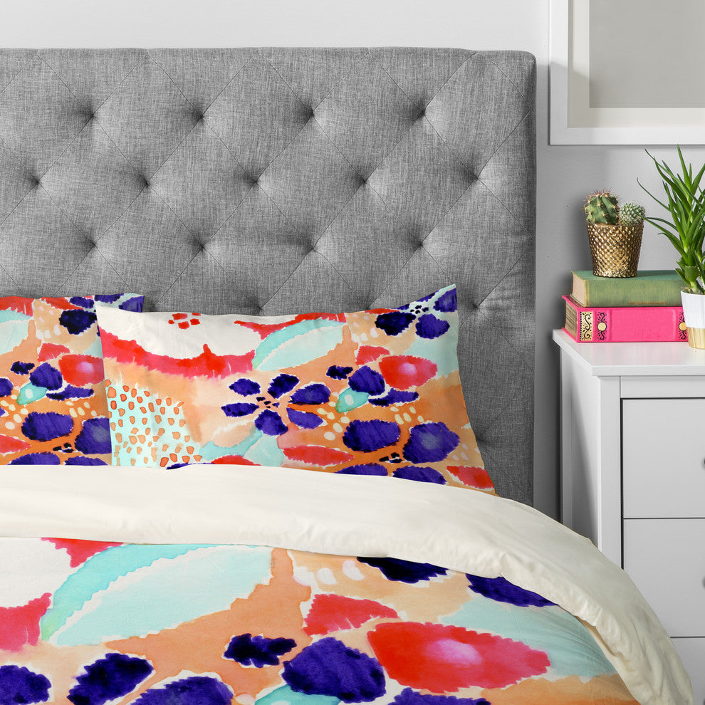 Deny Designs CayenaBlanca Ikat Flowers Pillowcase