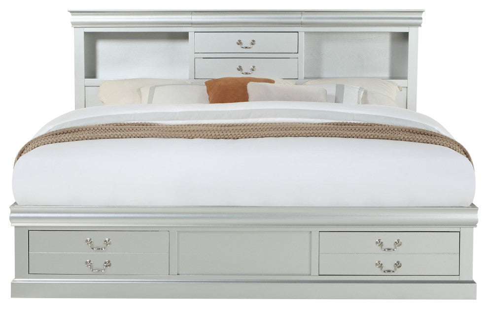 ACME Louis Philippe III Bed With Storage, Queen