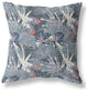 20" Purple Indigo Tropical Indoor Outdoor Throw Pillow