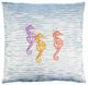 Linum Home Textiles Sofia Decorative Pillow Cover, Sky Blue, Square