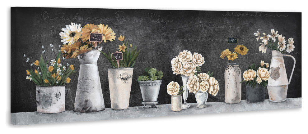 "Perfect Blooming Flowers" Painting Print on Wrapped Canvas