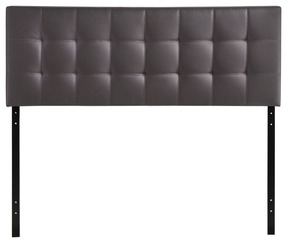 Lily Full Vinyl Headboard, Brown